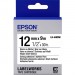 Epson LK-4WBW LabelWorks Strong Adhesive LK Tape Cartridge ~1/2" Black on White